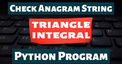 Check Anagram String in Python