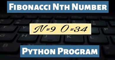 Print Nth Fibonacci Number using Python
