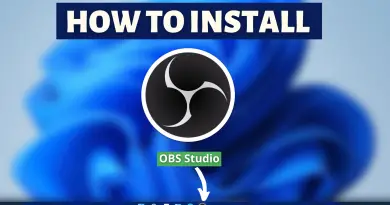 How To Install OBS studio