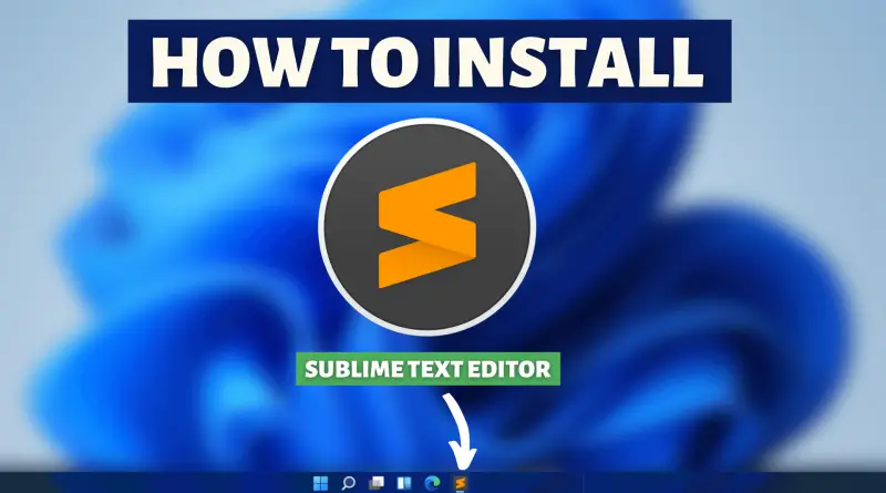 How to install sublime text editor