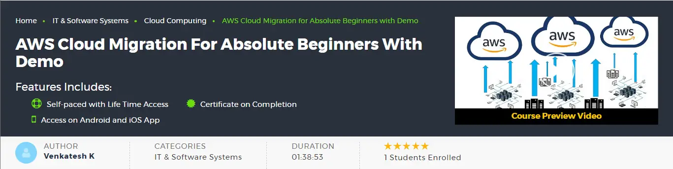 AWS Cloud Migration for Absolute Beginners with Demo