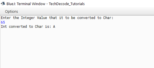 How to Convert Int to Char in Java