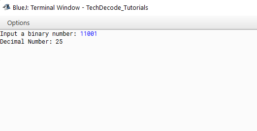 How to Convert Binary to Decimal in Java