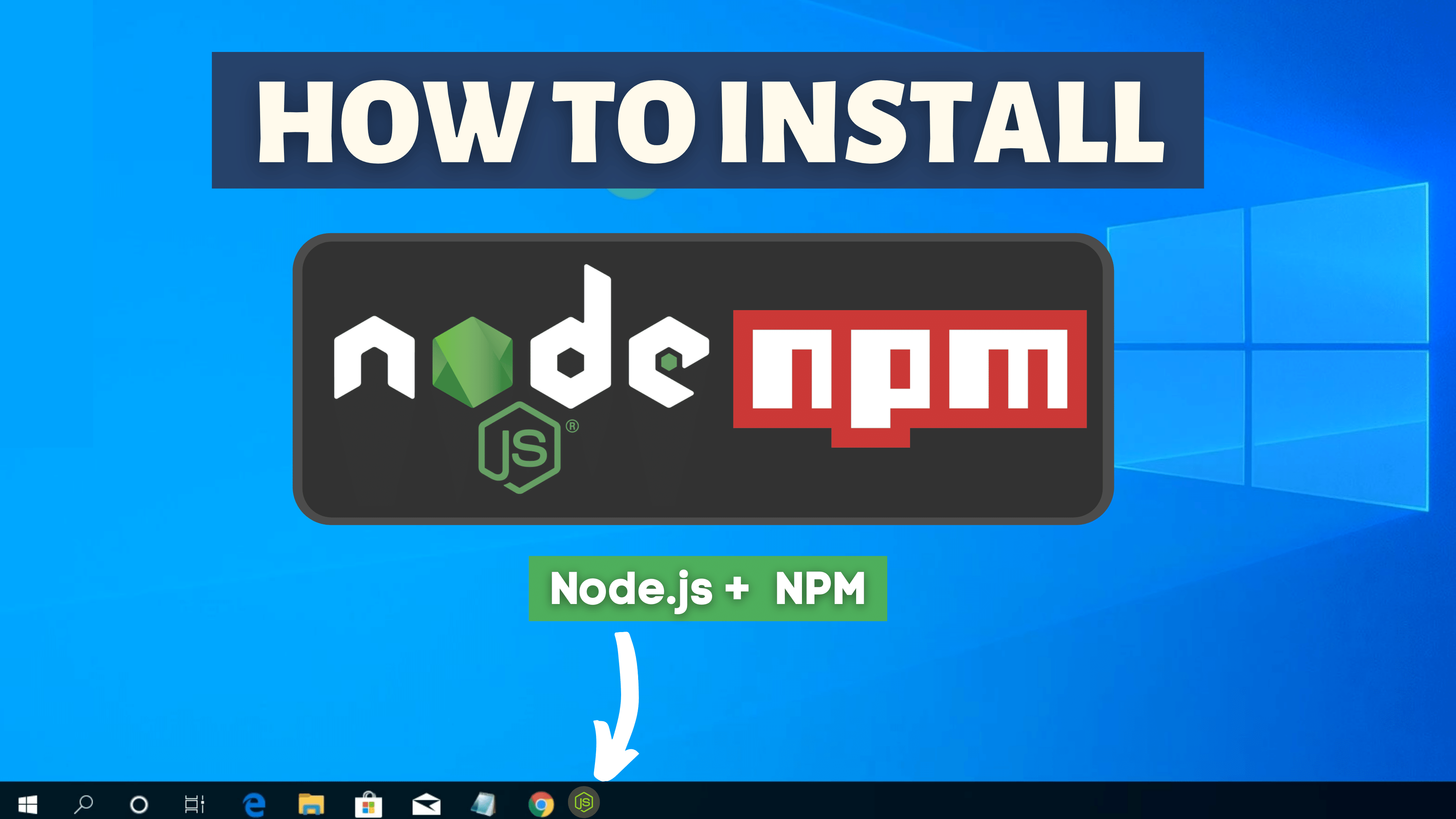 node js windows 10 will not install