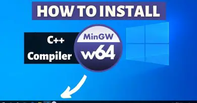 Install C++ compiler in windows 10