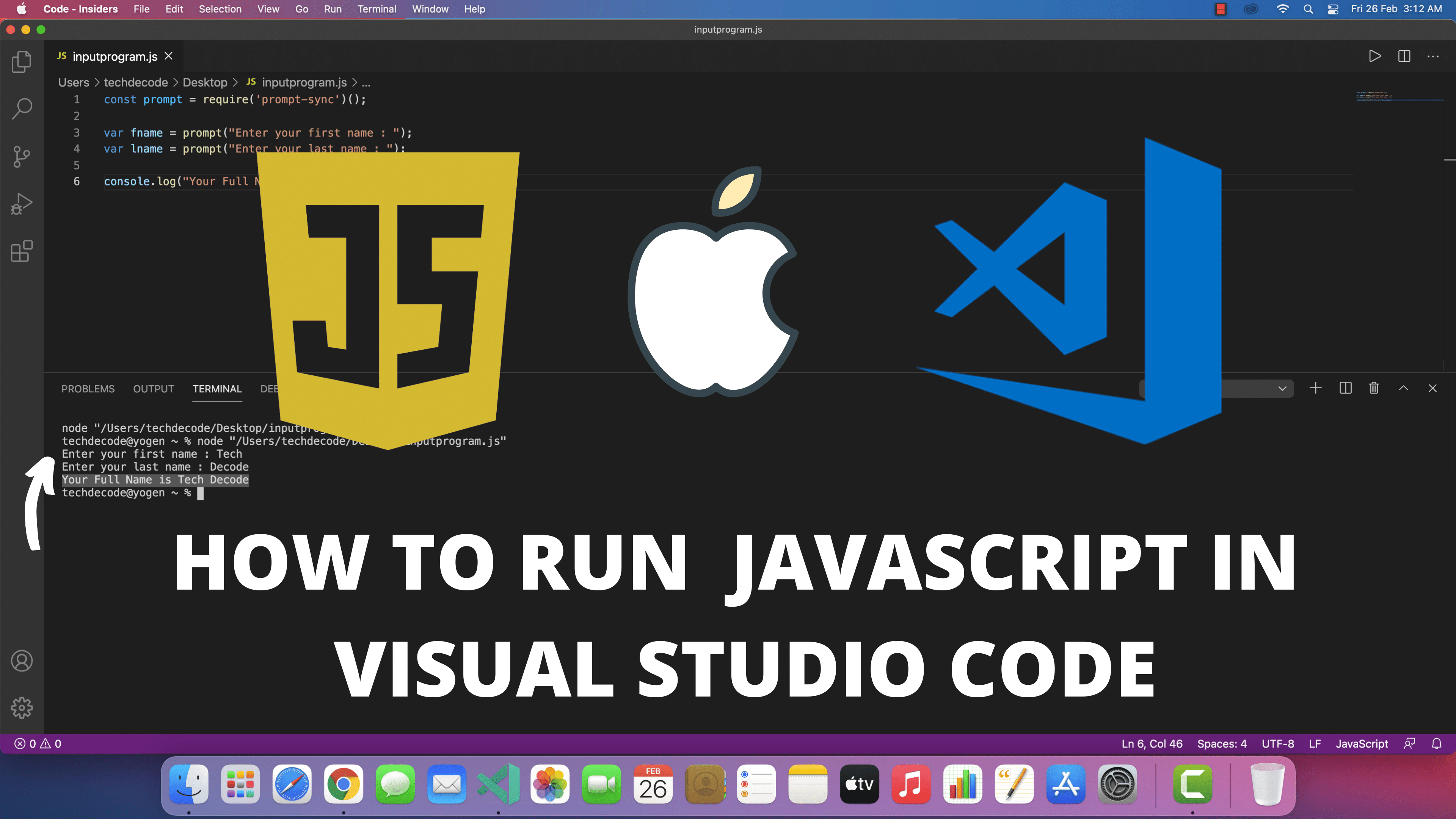 run c program in visual studio code mac
