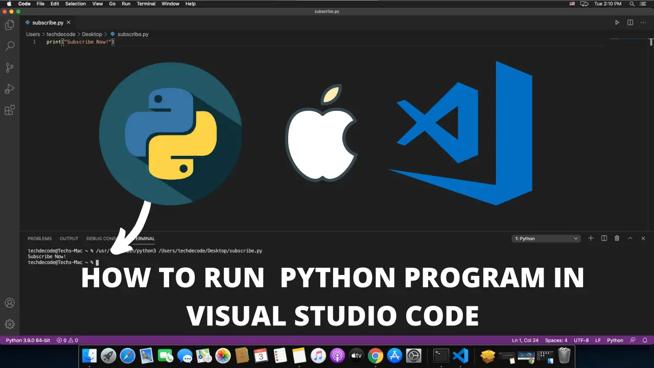 how to run python on mac