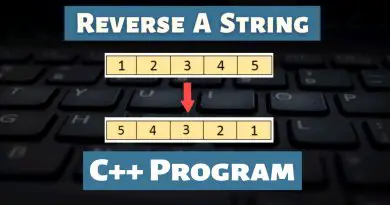 Reverse A String in C++