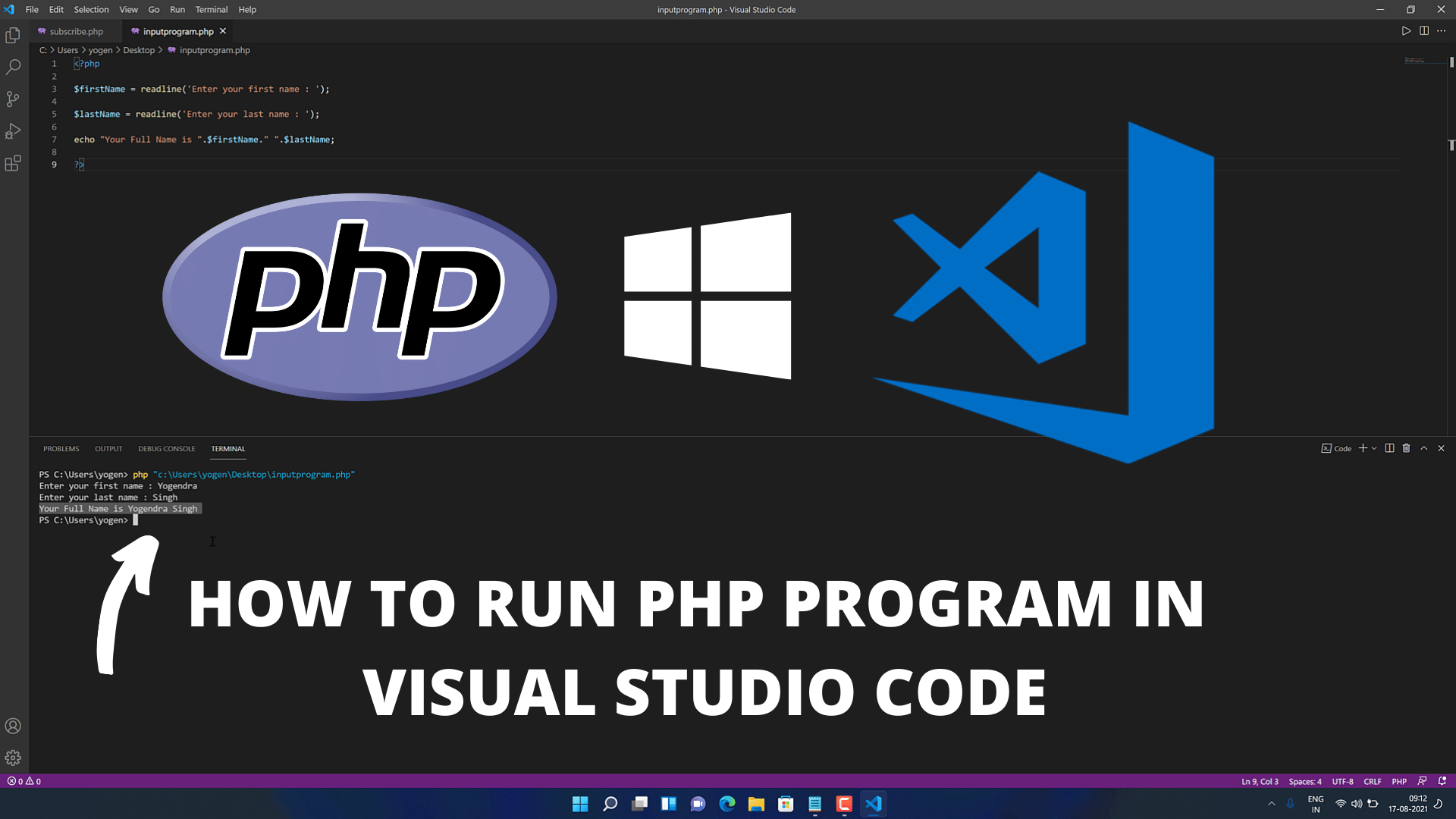 how-to-run-php-in-visual-studio-code-on-windows-11