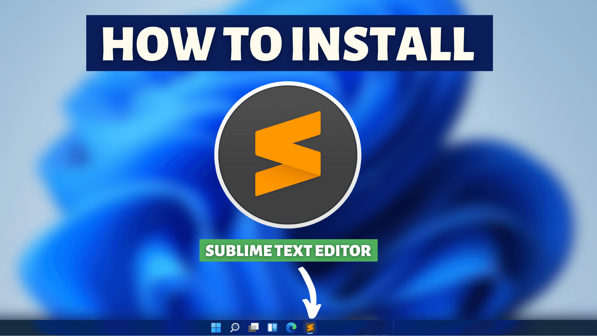 install sublime text editor