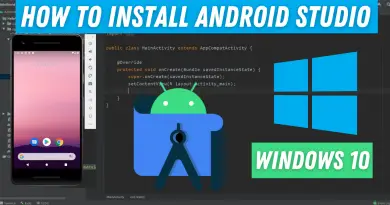 how to install Android studio in windows 10