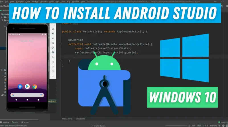 how to install Android studio in windows 10
