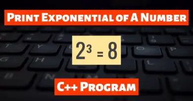 Print Exponential of A Number in C++