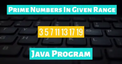 Print Prime Numbers Between Two Integers Java Program