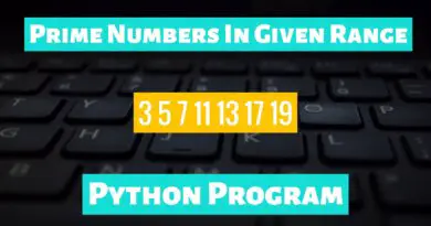 Print Prime Numbers Between Two Integers Python Program