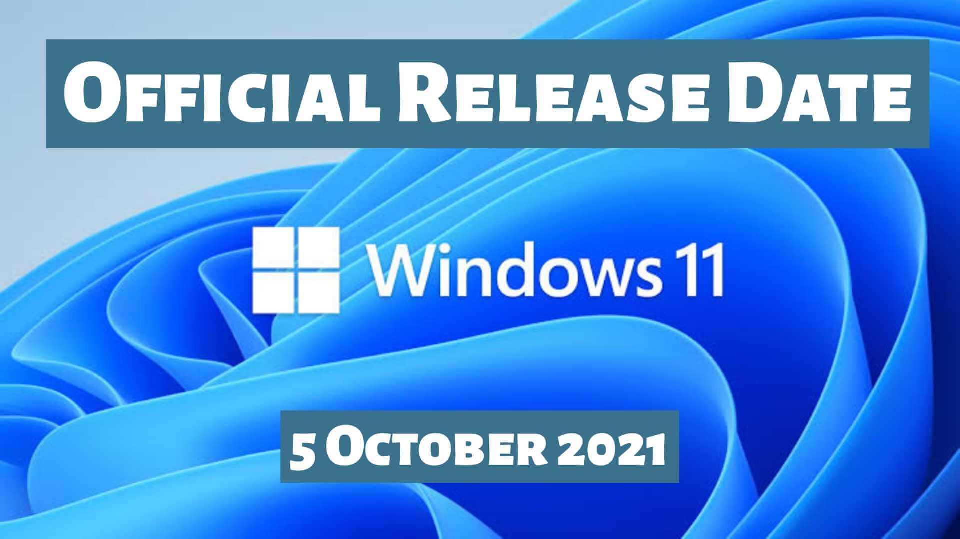 official windows 11 release date
