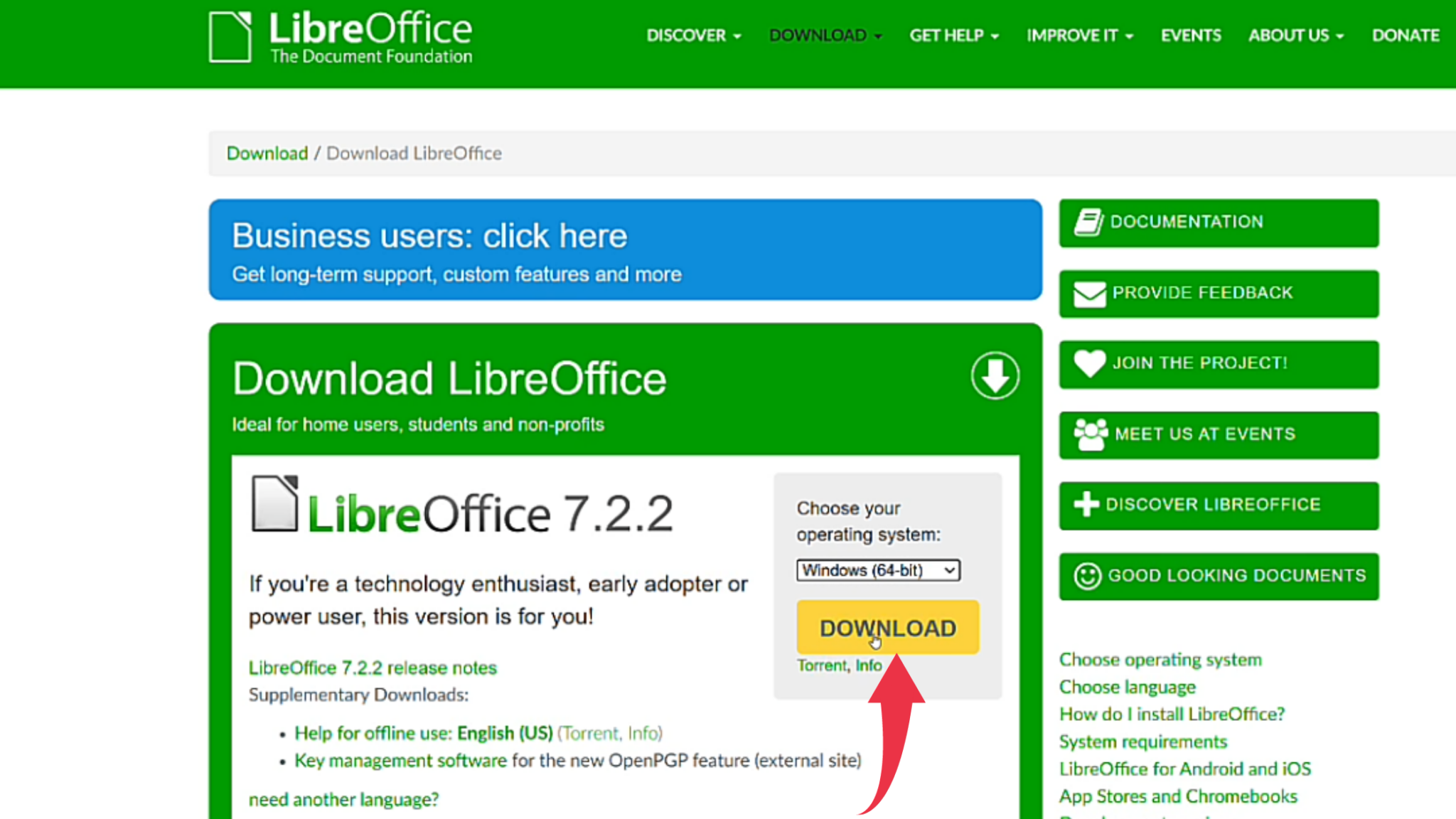 Install Libreoffice Arch