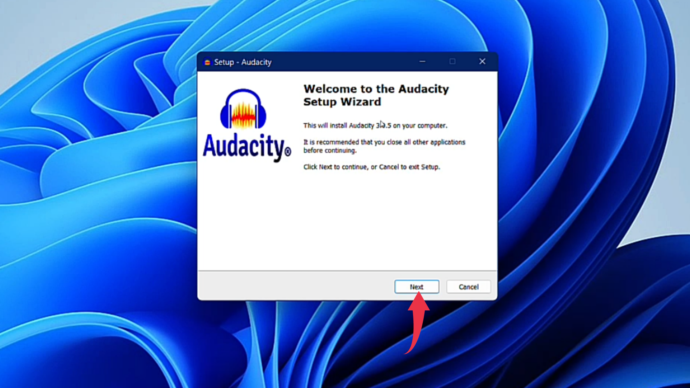 audacity windows installer