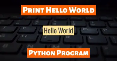 How To Print Hello World in Python