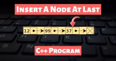 Insert A Node At End using C++