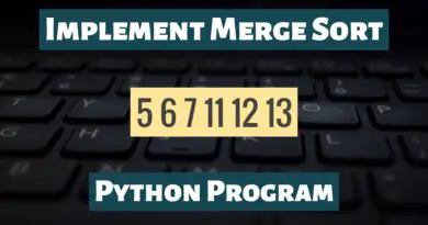 Implement Merge Sort using Python