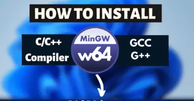 How to install MinGW C/C++ Compiler in Windows 11