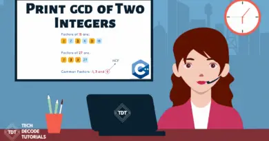 Print GCD of Two Integers in C++